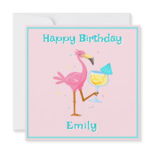 Flamingo com Cocktail