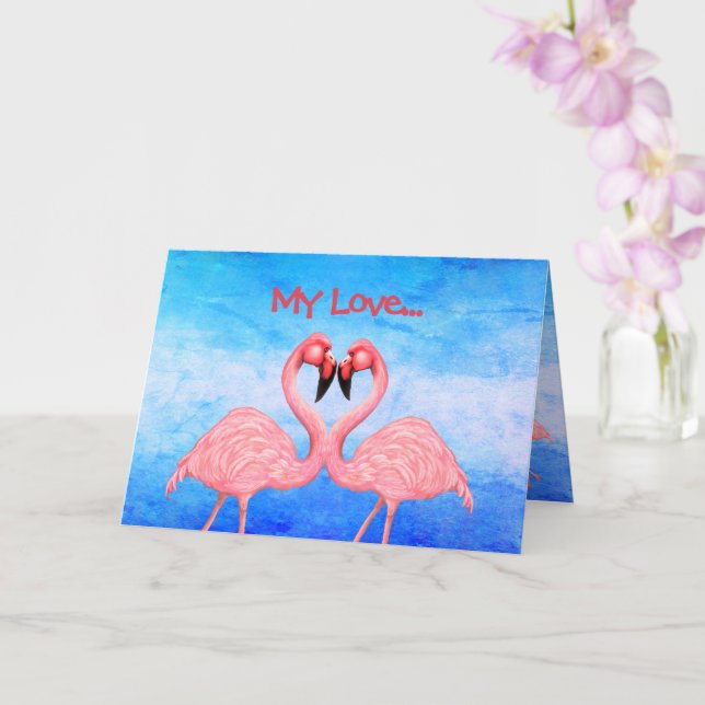 Cartão Flamingo Dance Love Card (Orquídea)