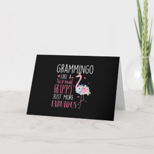 Cartão Flamingo Grammingo Como Um Grammy Normal Engraçad