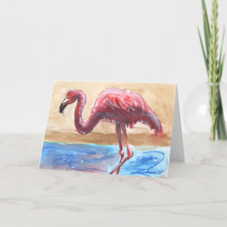 Cartão Flamingo Greeting Card