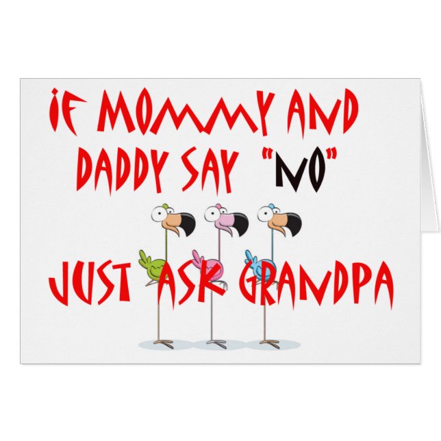 Cartão flamingo-miúdo (Frente Horizontal)