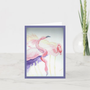 Cartão Flamingo note card