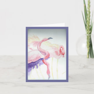 Cartão Flamingo note card