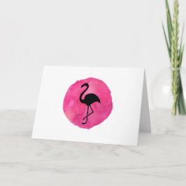Cartão Flamingo Rosa