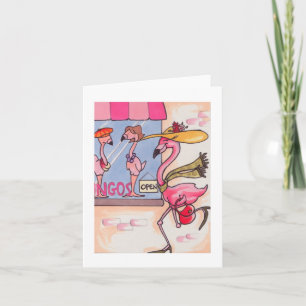 Cartão Flamingo Shopping Notecard