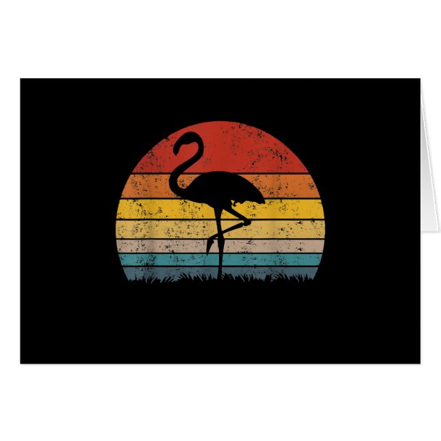 Cartão Flamingo Sunset Flamingo Gift (Frente Horizontal)