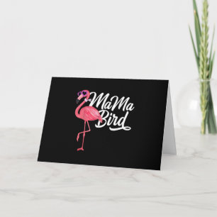 Cartão Flamingo Theme Birthday Gift - Mama Bird Flamingo
