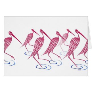 Cartão Flamingos