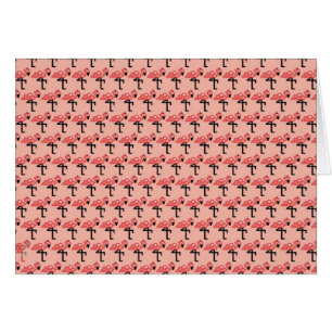 Cartão Flamingos notáveis