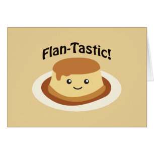 Cartão Flantastic! Cute flan