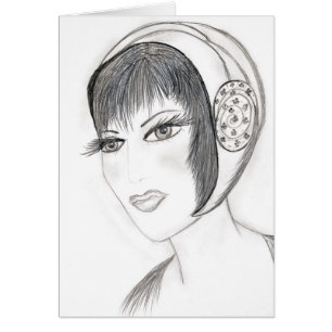 Cartão Flapper bonito