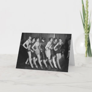 Cartão Flapper Girls: 1925