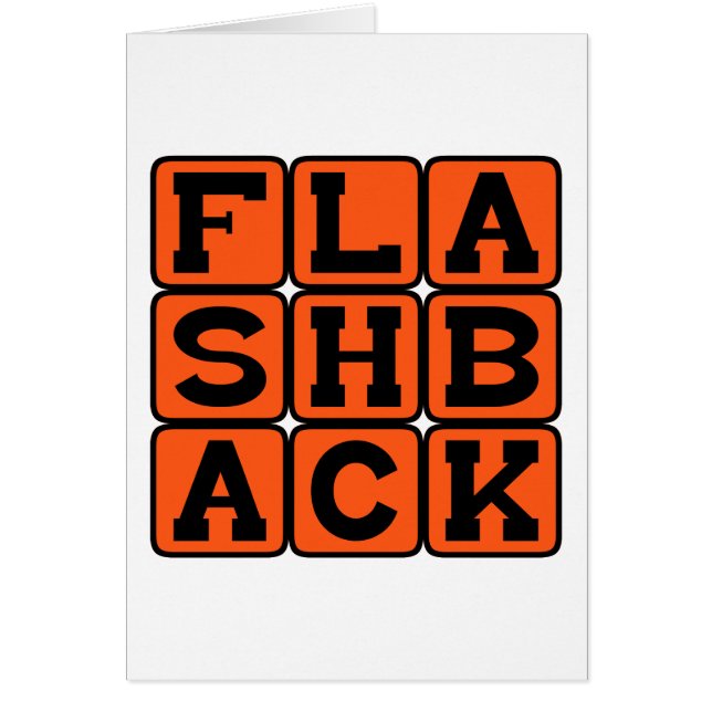 Cartão Flashback, memória anterior (Frente)