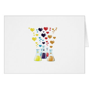 Cartão Flask, Erlenmeyer, Beaker, Química, Laboratório