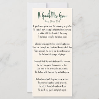 Cartão Flat Annie Johnson Flint Ele Deu Mais Graça