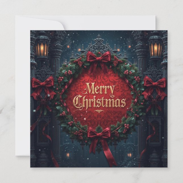 Cartão flat gothic christmas card (Frente)