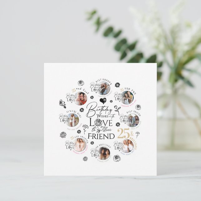 Cartão Flat Greeting Card (Em pé/Frente)