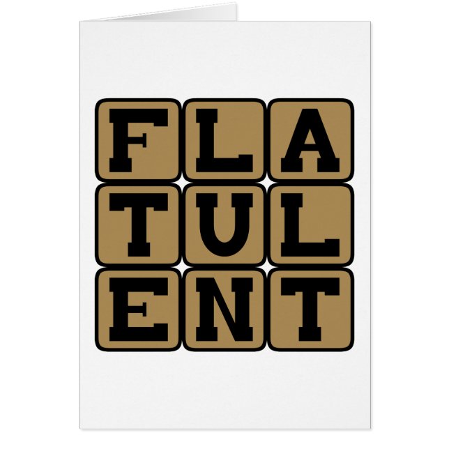 Cartão Flatulento, Cheio de Peidos (Frente)