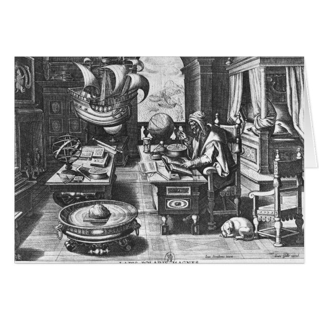 Cartão Flavio Gioia de Amalfi (Frente Horizontal)
