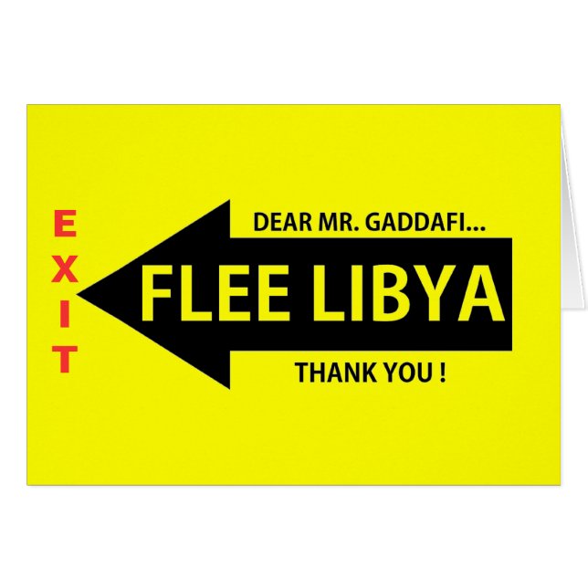 CARTÃO FLEE LIBYA (Frente Horizontal)