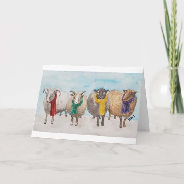 Cartão Fleece Navidad Card Blank (Frente)