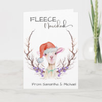 Fleece Navidad Cute Lamb Natal