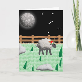 Cartão Fleece Navidad - Desejando a OVELHA um feliz feria