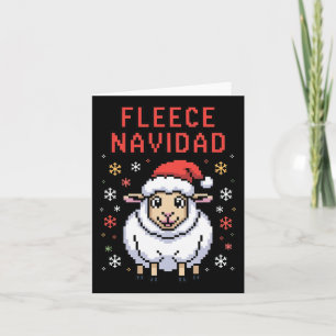 Cartão Fleece Navidad Febre Suéter Engraçado Ovelha de Na