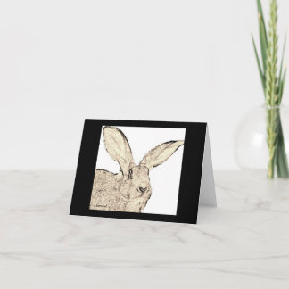 Cartão Flemish Giant Rabbit Faces Greeting Card
