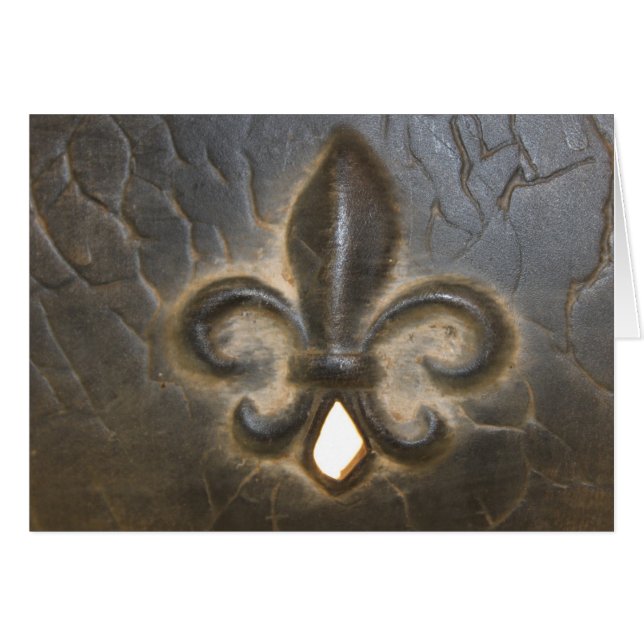 Cartão Fleur De Lis Design (Frente Horizontal)