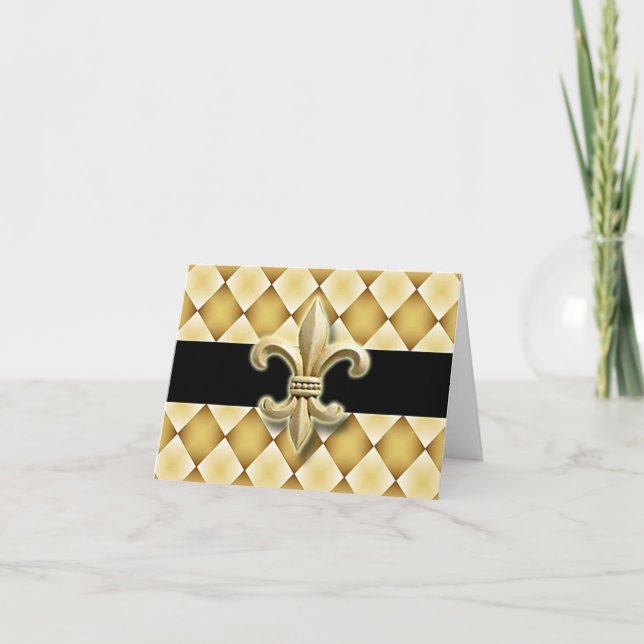 Cartão Fleur de Lis note card I (Frente)