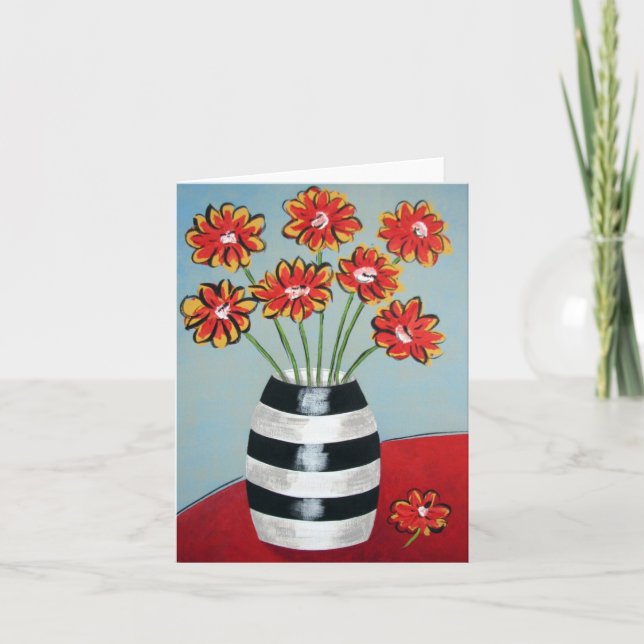Cartão Fleurs and Stripes Art Card (Frente)