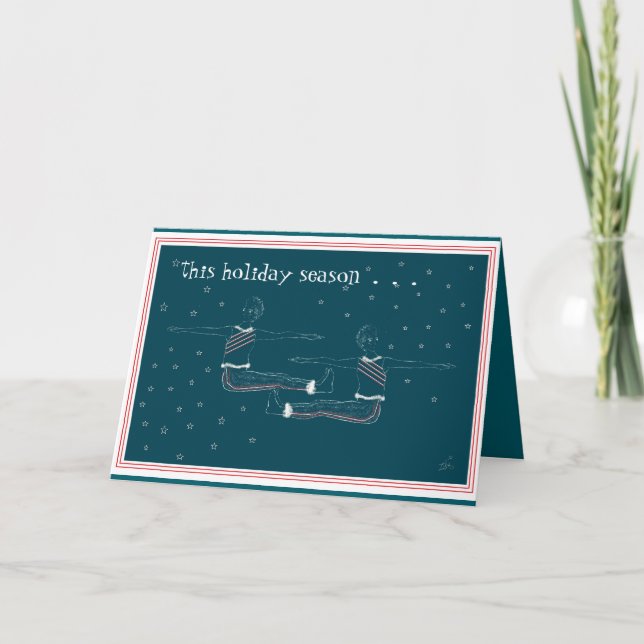 Cartão Flexible Holiday 4" x 5.6" Folded Greeting Card (Frente)