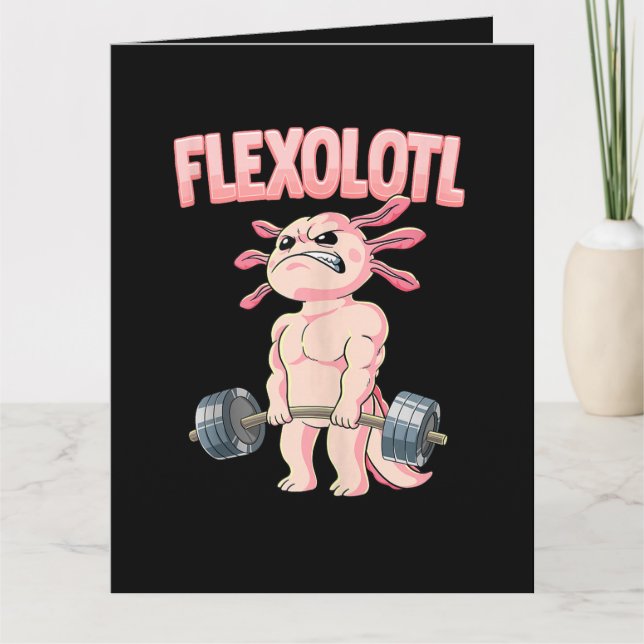 Cartão Flexolotl Axolote (Frente)