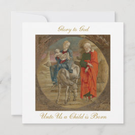 Cartão Flight into Egypt Christian Christmas Greeting