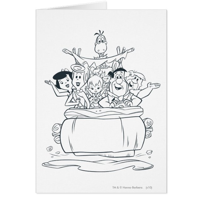 Cartão Flintstones Families1 (Frente)