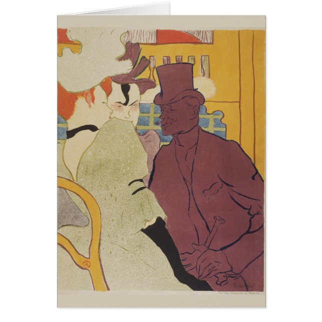 Cartão Flirt Henri de Toulouse-Lautrec (Frente)