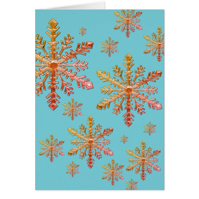 Cartão Floco de neve (Frente)