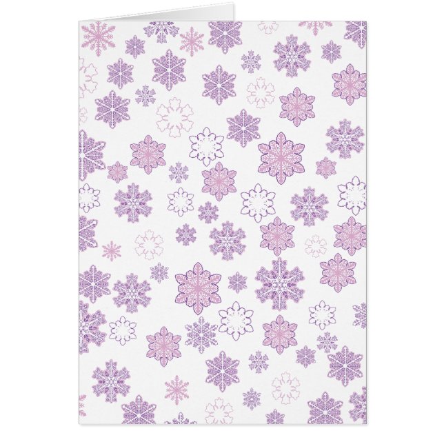 Cartão Flocos de neve- (Frente)