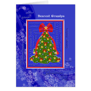 Cartão Flocos de neve da árvore de Natal O Tannenbaum