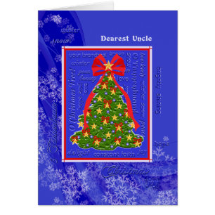 Cartão Flocos de neve da árvore de Natal O Tannenbaum