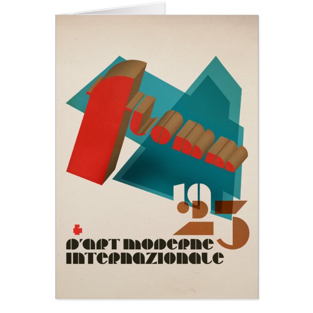 Cartão FLomm D'Art 1923 Internazionale moderno (Frente)