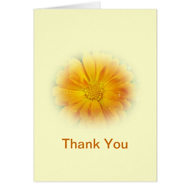 Cartão Flor amarela bonito (Frente)