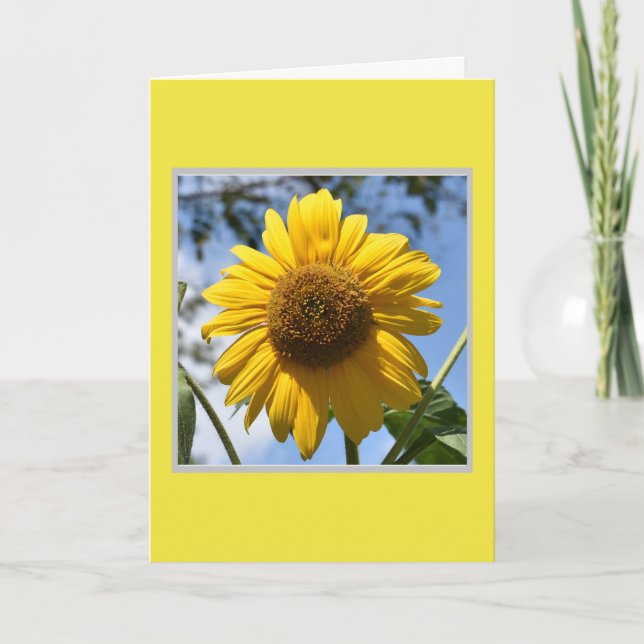 Cartão Flor Amarelo (Frente)