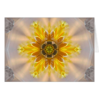 Cartão Flor Amarelo das Bênçãos