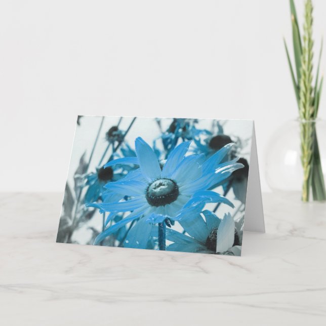 Cartão Flor Azul (Frente)