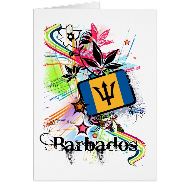 Cartão Flor Barbados (Frente)