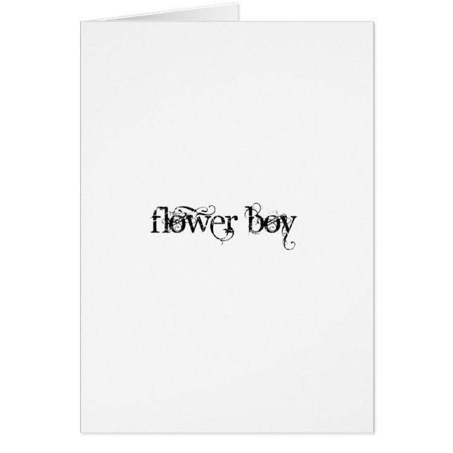 Cartão Flor Boy (Frente)