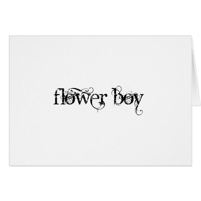 Cartão Flor Boy (Frente Horizontal)