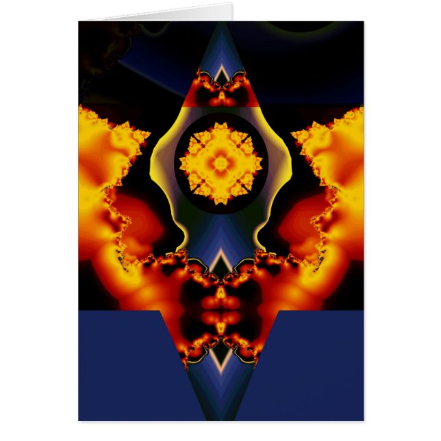 Cartão Flor celestial (Frente)